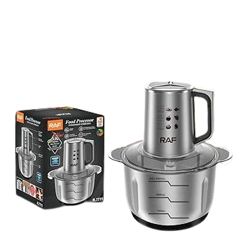 RAF 5‑in‑1 Electric Food Processor & Meat Grinder – All‑Purpose Kitchen Chopper